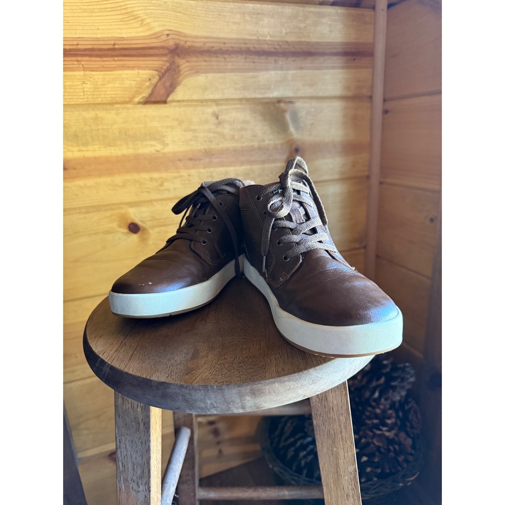 Sperry Cruise Mid Boys Brown High Top Sneakers‎ Size 4M